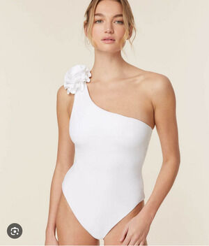 Andie Swim The Camilo Luxe Flat One Piece - White Size L